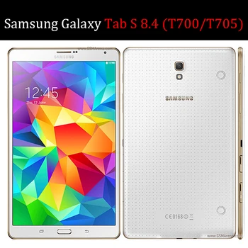 QIJUN tablet flip case for Samsung Galaxy Tab S 8.4 apsauginis Stovas Padengti Silikono soft shell fundas rubisafe coque už T700/T705
