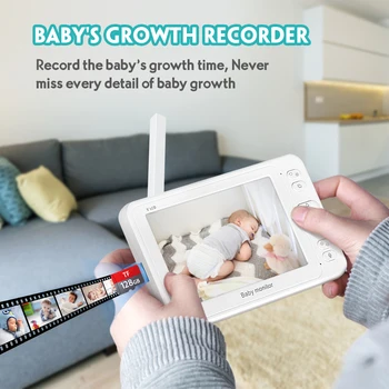 INQMEGA 5 colių Video Baby Monitor Naktinio Matymo 1 Ekrano Skaičius 2/3 Stebėjimo Kameros 1080P Saugumo Fotoaparatas Aukle Babyfoon