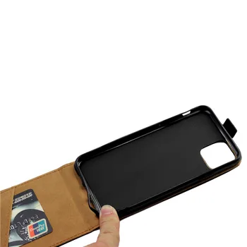 Vertikalus Flip Case Originali Aukštyn-Žemyn Atidaryti Oda SE 2020 m. 11 pro Max XR XS Max SE 2 X 8 7 Plius