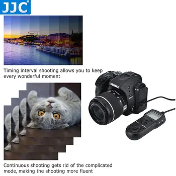 JJC Intervalometer Laikmatis, Nuotolinio Valdymo Valdiklis Užrakto Canon EOS R5 R6 850D 750D 700D 90D 80D 70D, 5D Mark II, III