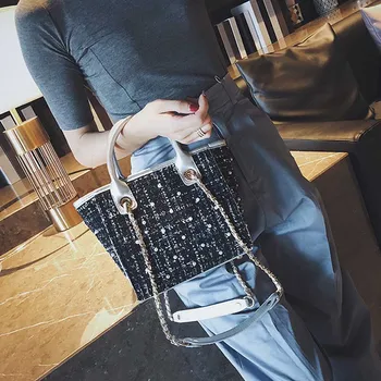 Honkongo stiliaus naujas 2020new korėjos moterų krepšys, universalus mados žymės kibirą, maišą laisvalaikio Nešiojamų Vieną Petį Krepšys