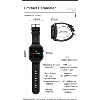 X89 4G Smart Watch Vyrai su SIM Kortele, Kamera 5MP Vaizdo Širdies ritmas, temperatūra IP67 Smartwatch WIFI 16G AI face recognition