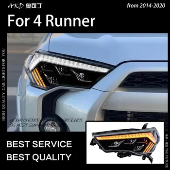 Automobilių Stiliaus Žibintas 4 Runner Žibintai-2020 m. 4Runner LED Žibintai DRL Dinaminių Signalų projektoriaus objektyvas auto Priedai