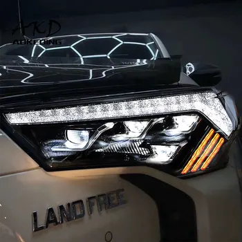 Automobilių Stiliaus Žibintas 4 Runner Žibintai-2020 m. 4Runner LED Žibintai DRL Dinaminių Signalų projektoriaus objektyvas auto Priedai