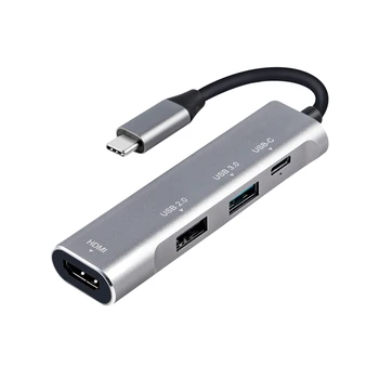 Mažmeninės prekybos USB C Į HDMI Adapteris centras 