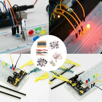 Metalo Kino Rezistorius Asortimentas Kit LED Diodai Elektrolitinius Kondensatorius Keraminis Rinkinys Tranzistorius Pack 