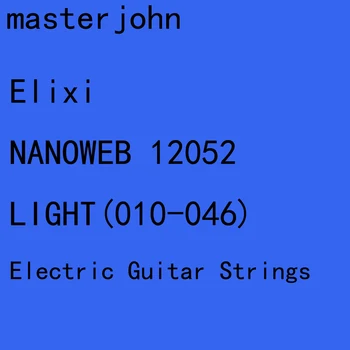12 Rinkiniai Elix NANOWEB/POLYWEB Elektrinės Gitaros Stygos Anti-Rust Paprasto Plieno Stygos Super Light Medium