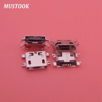50pcs Mini Micro USB Įkrovimo Jungtis DC Port Lizdas, Lizdo elektros kištuką dokas 