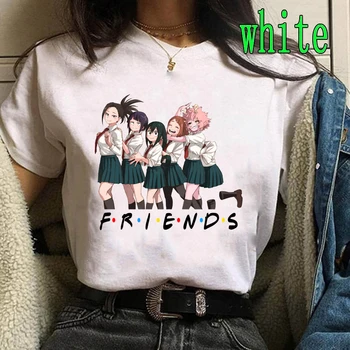 Mano Herojus Akademinės Bendruomenės Anime Marškinėlius Trumpomis Rankovėmis Atsitiktinis Spausdinti Marškinėliai Japonų Anime Draugais Viršūnės
