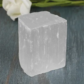 1box Gamtos Selenitas Akmenys Čakros Akmenys, Energija, Žaliavos, Gydomųjų Mineralų Kristalai Pavyzdys Namų Dekoro