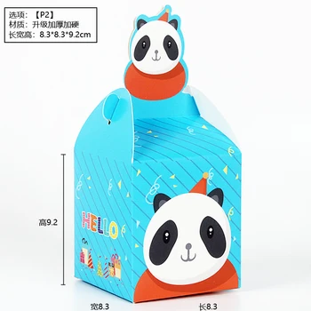 10vnt Animacinių filmų Gyvūnų Panda Šuo, Kiaulė Safari Šalis Saldainių Dėžutė Slapukas Langelį Vaikai Partija Pasisako Gimtadienio Dovanų Dėžutė Saldainių, Obuolių Dėžės