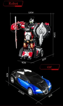 Traukti atgal Kietas Žaislai Anime Veiksmų Skaičius, Žaislai Transformacijos Robotas Automobilių ABS Plastiko juguetes Modelio Susidūrimo deformacijos bumblebed