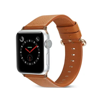 Odos Watchband Apple Watch Band Serijos 3/2/1 Spalvinga Apyrankė 42 mm, 38 mm, Žiūrėti Dirželis Ruda Už iwatch 4 Juostos
