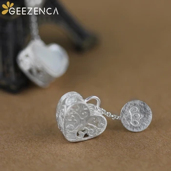 925 Sterlingas Sidabro Širdies formos Laja Moterų Auskarai Fine Jewelry Originalaus Dizaino Madinga Auskarai Mergina Dovanų Šalis