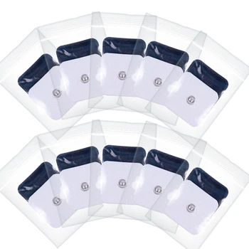 Dešimtys snap elektrodų pagalvėlės laidžios gelio padas kūno akupunktūros terapija massager terapinės impulsų stimuliatorius electro lipdukas