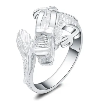 DOTEFFIL 925 Sterling Silver Atidarymas: Klasikinis Žmogus Maišytuvas Žiedas Moterų Mados Vestuvių Dalyvavimo Šalies Dovanų Žavesio Papuošalai