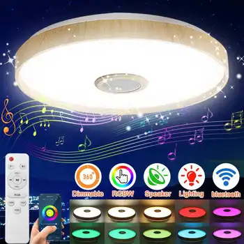 Šiuolaikinių LED Lubų Šviesos 100W WiFi APP Pažangios Kontrolės Nuotolinio Valdymo pultą Smart Lubų Lempa RGB Tamsos Muzikos Namuose Šalis Šviesos