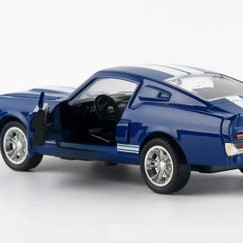 1:36 Masto Statinis Modelis Mustang 1967 GT 500 Traukti Atgal Žaislas Automobilio Modelį Miniatiūrų Kolekcija Vaikams Dovanų Nemokamas pristatymas Lašas laivybos
