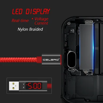 LED Ekranas, Micro USB, Įkroviklio Laidas USB C Tipo Laidą 