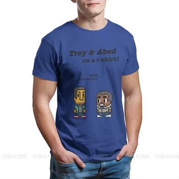 Nauja Vasaros Troja ir Abed T-Shirt Medvilnės Bendrijos Jeff Skersavimas Seriale Ofertas trumpomis Rankovėmis Vyrams