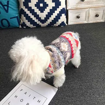 Pet rudens ir žiemos megztinis šunų drabužius, šunų megztinis Meškiukas drabužius Bichon drabužiais žiemą šilta, pet mažų šunų drabužius