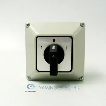 Yaming elektros YMW26-32/3M Keitimo cam valdymo ratuką rankenėlę 32A 3 etapai 3 pozicijos vandeniui dėžutė IP65 interruptor