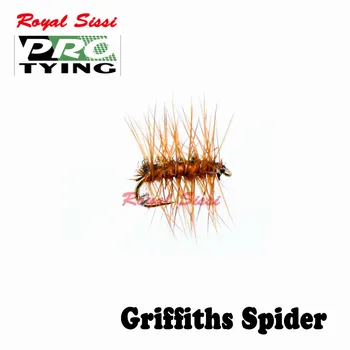 Royal Sissi PRO SUSIEJIMAS 6pcs/box 16#Griffiths sausos muses crackleback rudas voras assassine skristi žvejybos masalas dirbtinis Vabzdžių masalas