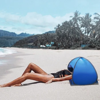 Anti-UV Nešiojamas Mini Paplūdimį, Saulę, Pavėsyje, pastogės, medžių Lajos Momentiniai Lauko Paplūdimio Palapinė Miega Pastogė su dėklą