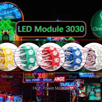 20PCS LED Modulis Reklamos Šviesos 3030 SMD 5W Vandeniui Super Ryškus Led Ženklas Apšvietimo Lauko baltu led String juostelės šviesos