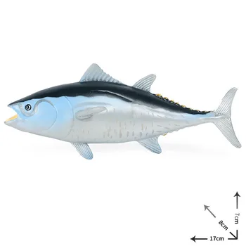Naujas 17cm Modeliavimas Vandenyno Gyvūnų PVC Tunų Modelis figūrėlių Kolekcija Miniatiūriniai Pažinimo Švietimo Žaislai vaikams Dovanų