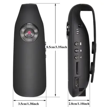 Mini Kamera Full HD 1080P Nešiojamų vaizdo Kamera Policijos Vaizdo įrašymo Kūno Cam Motociklas Dviratis Judesio bodycamera mini kamera