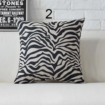 Juoda ir balta Zebras Stripes Modelis Cusion Padengti Mados Apkabinti Pagalvę Atveju, Sofos Poliesterio, Lino Cojines Namų Dekoro