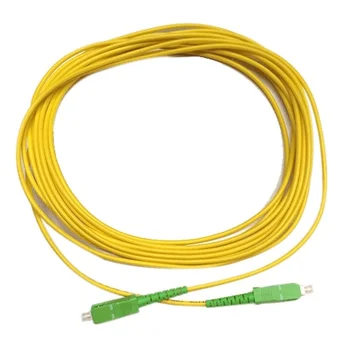 Kabelio fibra optica SC-APC monomodo simplex 9-125 15 M Amarillo