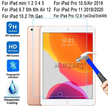Grūdintas Stiklas iPad 10.2 2019 7-8 mini 1 2 3 4 4 5 9.7 2017 m. 2018 m. 5-oji 6-oji Oro 1 2 3 3 Pro 9.7 10.5 11 12.9 2020 m 2