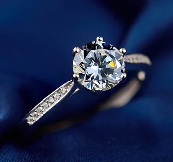STR1 Kristalų Dalyvavimas Projektavimo Karšto Parduoti Žiedus Moterims, Baltos spalvos elegantiškas žiedai Moterų Vestuvių Nuotakos papuošalai
