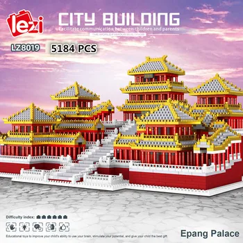 5184P Pasaulio Architektūros Didžiosios Čin Imperijos Epang Palace 3D Modelį 