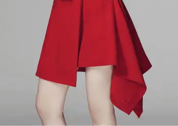 Ponios Netinkamų Projekto Raudona Šalis Suknelė 2019 M. Vasarą Elegantiškas Moteris, Kietas Rankovių Darbo Bakas Švarkas Suknelė Mergaitėms