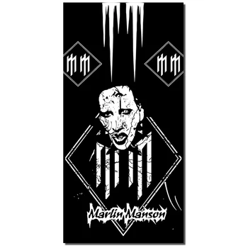 Marilyn Manson Kaukolė motociklo kaspinai Plaukų aksesuarai, skarelės, dviračių, Jojimo hood Rock, Punk Kerchief galvos apdangalai headkerchief