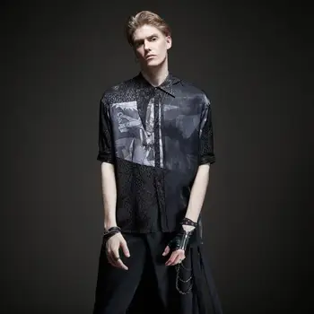 Nemokamas pristatymas naujos vyrų vyrų summerfashion juoda atsitiktinis Siela 2020 dizaino prasme, tamsiai slim spausdinti trumparankoviai marškinėliai BC191413679