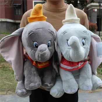 1piece 45cm=17.7 colių didelio dydžio, originalus Dumbo Dramblys Pliušiniai Žaislai Iškamšos, Minkšti Žaislai