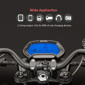 MICTUNING SAE USB Kabelis Adapteris SAE Greito atjungimo 2.1 USB Jungtis Inline Saugiklis Motociklo mobiliųjų Telefonų Tablet GPS