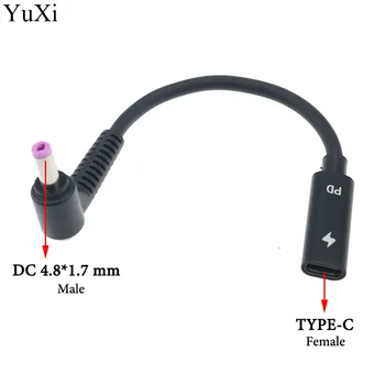 USB 3.1 C Tipo USB Female į DC 4.0*1.35 mm 7955 5.5*2.5 5521 Aikštės Vyrų Galia Įkroviklis Adapteris Jungties Adapteris lenovo PD
