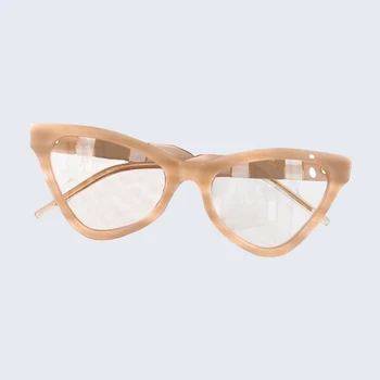 2020 m., Moterų, Prabangos Prekės ženklo Dizaineris Akiniai nuo saulės Šviesą Derliaus Katės Akis, Saulės Akiniai Moterų Mados Mažas Glasse oculos de sol feminino