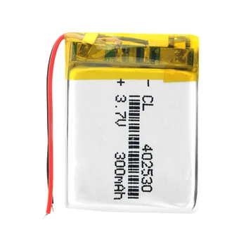 1/2/4 Vnt 402530 Įkraunama Ličio Baterija 300mAh Lipo Li-polimero Baterijos MP3, MP4, GPS ir 