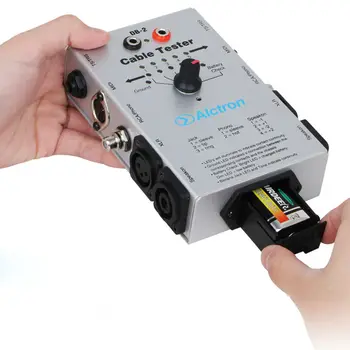 Alctron DB-2 Garso kabelis testor matavimo linijos bandymas kabelių testeris priemonė garso inžinerijos asistentas