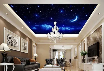 3d sienų tapetai Fantasy Moon lubų freskomis Užsakymą foto tapetai Didelis, 3D Stereo romantiška lubos