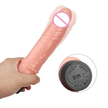 20cm Realus Kristalų Dildo, Vibratoriai Multi Greitis Didelis Penis Erotiniai Sex Žaislų Suaugusiųjų Intymių Moters Masturbator Realus
