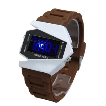 Vyrai LED Skaitmeninio Laikrodžio Lėktuvo Pilotas Sporto Laikrodžiai Žibintuvėlis Signalizacijos Atsitiktinis Laikrodis XRQ88