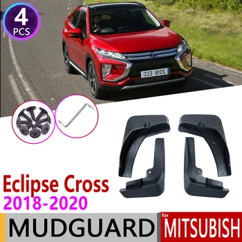 Priekinės Galinės Automobilio Purvasargių už Mitsubishi Eclipse Kryžiaus 2018 2019 2020 Mudflap Sparnas Purvo Atvartais Guard Splash Atvartu Priedai