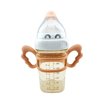 Ins naujas Singapūras hegen kūdikių buteliukas su silikono rankena 150ml ir 240ml saugus ir nekenksmingas ppsu aikštėje šėrimo butelis